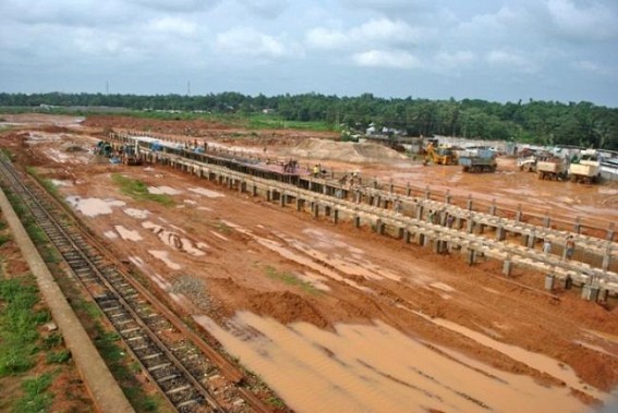  Platform construction work of Agartala Railway station in full swing; tracks to be laid by October